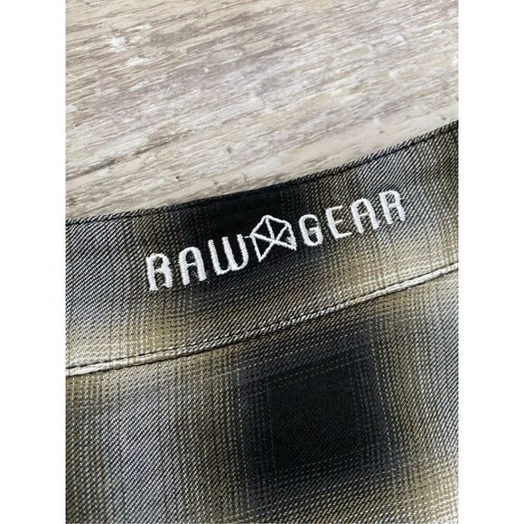 RawGear Mens Flannel Dress Ombré Shirt Sz S - Picture 6 of 6
